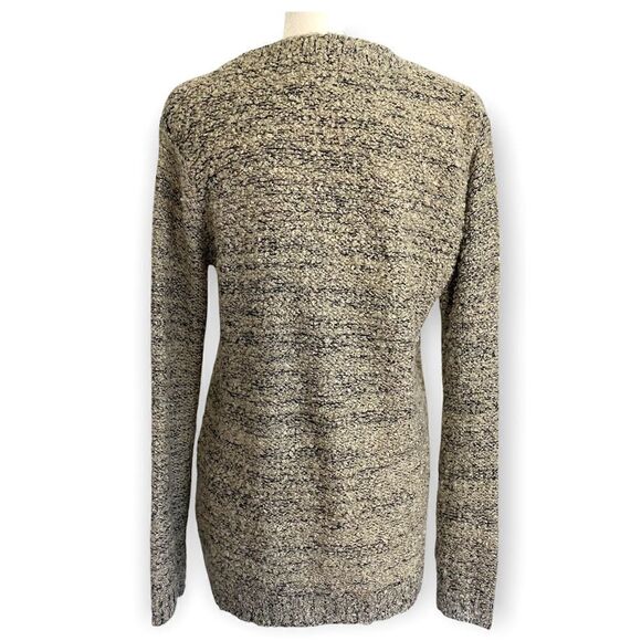 Anthropologie Sweater Pins & Needles Nubby Knit V Neck Sweater in Grays Size M - Picture 3 of 8